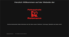 Desktop Screenshot of fahrschule-rebmann.de